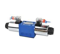 ITFOWIYD Vanne de Commande de Direction hydraulique/vanne d'inversion électromagnétique à Double Bobine 4WE10E 4WE10J 4WE10G 4WE10H(4we10e)
