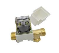 ITFOWIYD Vanne G1/2" DN15 Vanne d'eau dc12V Électrovanne Normal Close Pilote T Type blass 24V Vanne 220V Contrôle de Bobine Filetage Externe (Voltage : DC 24V)(DC 12V)
