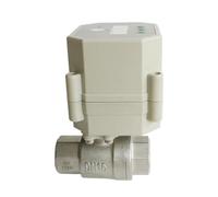 ITFOWIYD Vanne motorisée à contrôle de Temps AC110V-230V BSP/NPT 1/2'' SS304 for compresseur d'air de Jardin Contrôle de l'eau de la Pompe à air de vidange d'eau(BSP DN15)