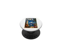 Ithaca Taking Long Way Home Homer's Odyssey Mythologie Grecque PopSockets PopGrip Adhésif