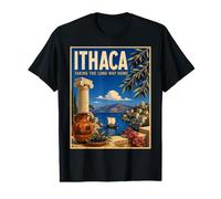 Ithaca Taking Long Way Home Homer's Odyssey Mythologie Grecque T-Shirt Graphique avec Valeur
