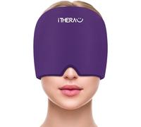Itherau Masque Migraine Relief Hat - Réutilisable Bonnet Anti Migraine - Poche De Glace Gel Migraine - Casque Anti Migraine, Headache Cap - Bandeau Migraine Froid - 360° Refroidissement Naturel