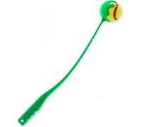 IThinkHome Lanceur de balle pour chien avec long manche, lanceur de balle de tennis pour exercice des animaux de compagnie, ramassage mains libres, jeu de chasse avec balle (vert, taille L)