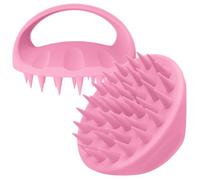 Ithyes brosse massage cuir chevelu massage tete scalp massager masseur cuir chevelu scalp brush brosse shampoing cheveux brosse de soin des cheveux en silicone masseur tete (rose)