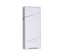 Itian Alliage d'aluminium Boîte Etui à Cigarettes Acier Inoxydable, pour 10 Cigarettes Rangement de Cigarettes Elégant et Raffiné pour Femme Homme
