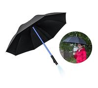 Itian Allumez Le Parabole de Golf Lightsaber avec 7 Couleurs changeant sur l'arbre/construit dans la Lampe de Poche au Bas,Noir