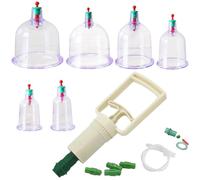 Itian Ensemble de 6 Cupping Ventouse, Pistolet médecine Chinoise Massage Anti Fatigue, Kit Massage