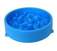 Itian Gamelle d'alimentation Lente pour Chiens, Alimentation Ralentie et Interactive pour Les Animaux (Bleu)