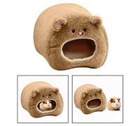 Itian Hamac en Peluche pour Hamster Warm Warming Soft Bed pour Rat Rabbit, Marron