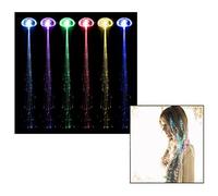 Itian LED Fiber Optic Lights Up Multicolor Hair Barrettes, LED Hair Lights, Party Favor