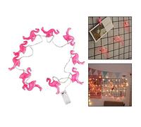 Itian Outdoor LED String Lights Ampoules Flamingo Wedding Christmas Garden Decoration 1.5m, Rose