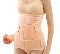 Itian Post-Partum Respirant Elastique de Récupération Postnatale Soutien Ceinture de Ventre pour Les Femmes et la Maternité, 3 pièces, Beige, Taille unique