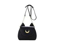 Itian Sacs Portés épaule Sac bandoulière en Cuir, Sac à Main avec le Croissant-Symbole et les Oreilles de Chat, Petit Sac de Lune