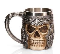 Itian Trousse en crâne 3D en Acier Inoxydable pour Cadeau décoration Halloween