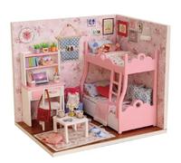 Itian Wooden DIY Dollhouse Mini kit à la Main, décoration intérieure, Cadeau de Noël Maison