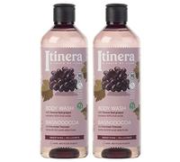 ITINERA Gel douche lissant aux raisins rouges de Toscane, 95% d'ingrédients naturels, 370 ml 2 pièce