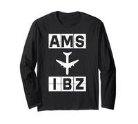 Itinéraire AMS à IBZ Avion Amsterdam Ibiza Manche Longue