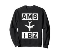 Itinéraire AMS à IBZ Avion Amsterdam Ibiza Sweatshirt