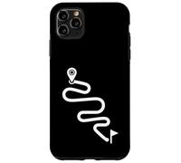 Itinéraire courbé Minimal Cyclisme Aventure Path Design Coque pour iPhone 11 Pro Max
