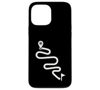 Itinéraire courbé Minimal Cyclisme Aventure Path Design Coque pour iPhone 13 Pro Max