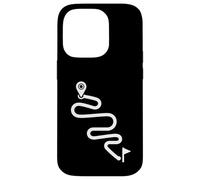 Itinéraire courbé Minimal Cyclisme Aventure Path Design Coque pour iPhone 14 Pro
