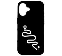 Itinéraire courbé Minimal Cyclisme Aventure Path Design Coque pour iPhone 16
