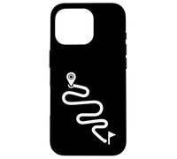 Itinéraire courbé Minimal Cyclisme Aventure Path Design Coque pour iPhone 16 Pro