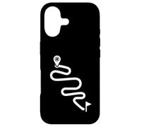 Itinéraire courbé Minimal Cyclisme Aventure Path Design Coque pour iPhone 17