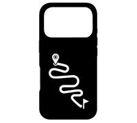 Itinéraire courbé Minimal Cyclisme Aventure Path Design Coque pour iPhone 17 Pro