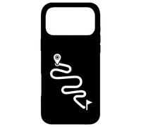 Itinéraire courbé Minimal Cyclisme Aventure Path Design Coque pour iPhone 17 Pro Max