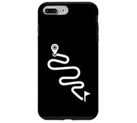 Itinéraire courbé Minimal Cyclisme Aventure Path Design Coque pour iPhone 7 Plus/8 Plus