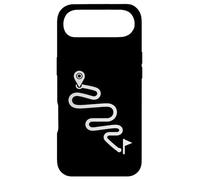 Itinéraire courbé Minimal Cyclisme Aventure Path Design Coque pour iPhone Air