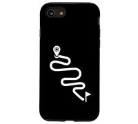 Itinéraire courbé Minimal Cyclisme Aventure Path Design Coque pour iPhone SE (2020) / 7/8