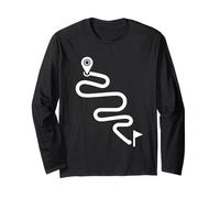 Itinéraire courbé Minimal Cyclisme Aventure Path Design Manche Longue