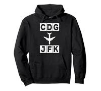 Itinéraire d'avion CDG à JFK Paris New York Sweat à Capuche
