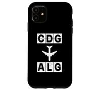Itinéraire d'avion CDG vers ALG Paris Alger Coque pour iPhone 11