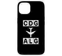 Itinéraire d'avion CDG vers ALG Paris Alger Coque pour iPhone 13