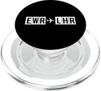 Itinéraire d'avion EWR à LHR Newark Londres PopSockets PopGrip pour MagSafe