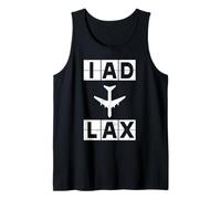 Itinéraire d'avion IAD à LAX Washington Los Angeles Débardeur