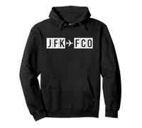 Itinéraire d'avion JFK à FCO New York Rome Sweat à Capuche