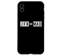 Itinéraire d'avion JFK à MAD New York Madrid Coque pour iPhone XS Max