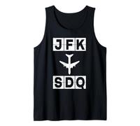 Itinéraire d'avion JFK à SDQ New York Saint-Domingue Débardeur