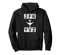 Itinéraire d'avion JFK à YVR New York Vancouver Sweat à Capuche