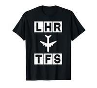 Itinéraire d'avion LHR à TFS Londres Tenerife T-Shirt