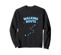 Itinéraire de Marche Direction du Sentier Design Minimaliste Sweatshirt