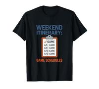 Itinéraire de Week-End Horaires de Jeu Sports Parent Design T-Shirt