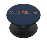 Itinéraire Londres 26.2 - Carte du Marathon PopSockets PopGrip Adhésif