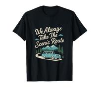 Itinéraire panoramique en Famille, Voyage en Voiture, Vacances, Design Assorti T-Shirt