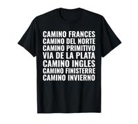 Itinéraires du Camino de Santiago Finisterre primitif du T-Shirt
