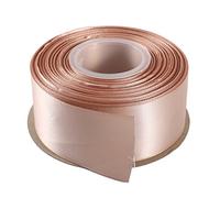 ITIsparkle Ruban de satin double face de 38 mm de large - 22 m (bobine complète) - Pour travaux manuels, emballage cadeau, fleuristerie - Ruban vanille